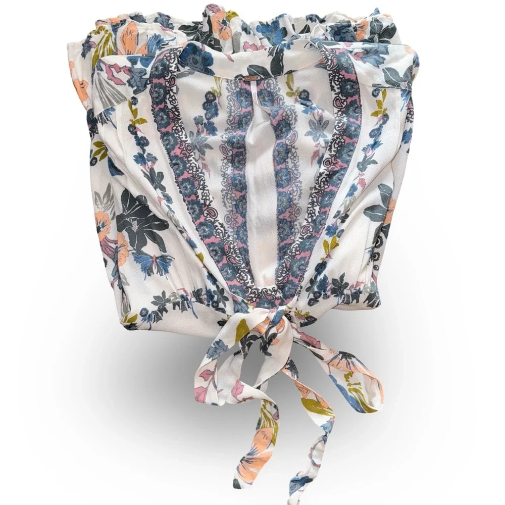 Free People Violet Hill Floral Printed Tunic - Picture 5 of 14